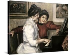 Lerolle Girls at the Piano-Pierre-Auguste Renoir-Stretched Canvas