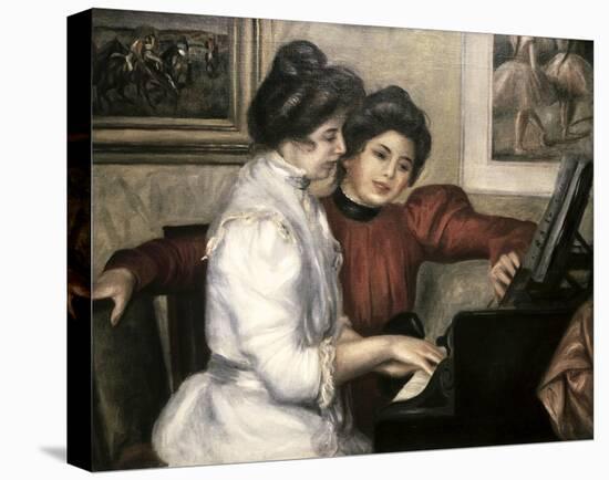 Lerolle Girls at the Piano-Pierre-Auguste Renoir-Stretched Canvas