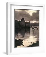 Lerwick Harbour, Shetland, Scotland, 1924-1926-JD Rattar-Framed Giclee Print