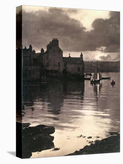 Lerwick Harbour, Shetland, Scotland, 1924-1926-JD Rattar-Stretched Canvas