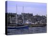 Lerwick Seafront, with Wharves and Slipways, from Bressay, Shetland Islands, Scotland, UK-Patrick Dieudonne-Stretched Canvas