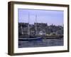 Lerwick Seafront, with Wharves and Slipways, from Bressay, Shetland Islands, Scotland, UK-Patrick Dieudonne-Framed Photographic Print