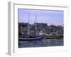 Lerwick Seafront, with Wharves and Slipways, from Bressay, Shetland Islands, Scotland, UK-Patrick Dieudonne-Framed Photographic Print