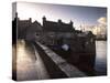 Lerwick Seafront, with Wharves and Slipways, Lerwick, Mainland, Shetland Islands, Scotland, UK-Patrick Dieudonne-Stretched Canvas