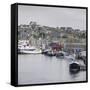 Lerwick. the Harbor. Scotland, Shetland Islands-Martin Zwick-Framed Stretched Canvas