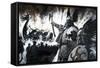 Lerwick Up Helly, a Viking Festival-Andrew Howat-Framed Stretched Canvas