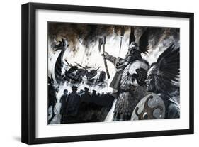 Lerwick Up Helly, a Viking Festival-Andrew Howat-Framed Giclee Print