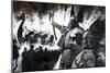 Lerwick Up Helly, a Viking Festival-Andrew Howat-Mounted Giclee Print