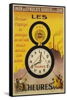 Les 8 Heures Work Incentive Poster-Doumenq-Framed Stretched Canvas