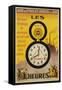 Les 8 Heures Work Incentive Poster-Doumenq-Framed Stretched Canvas