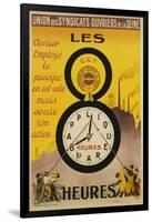 Les 8 Heures Work Incentive Poster-Doumenq-Framed Giclee Print