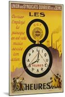 Les 8 Heures Work Incentive Poster-Doumenq-Mounted Giclee Print