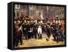 Les Adieux De Fontainebleau, 20th April 1814-Horace Vernet-Framed Stretched Canvas