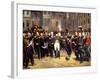 Les Adieux De Fontainebleau, 20th April 1814-Horace Vernet-Framed Giclee Print