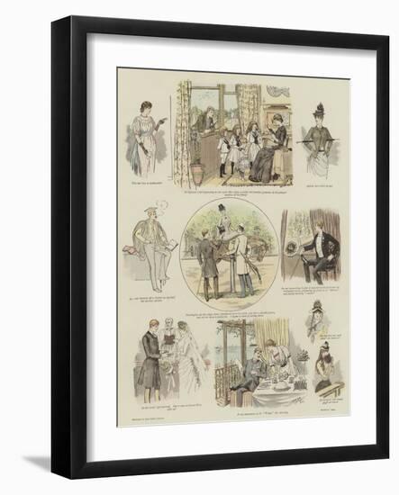 Les Affaires De Coeur of a Young Man of the Period-null-Framed Giclee Print