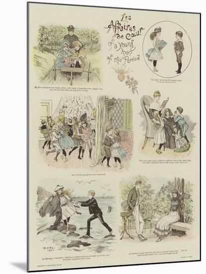 Les Affaires De Coeur of a Young Man of the Period-null-Mounted Giclee Print