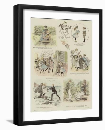 Les Affaires De Coeur of a Young Man of the Period-null-Framed Giclee Print
