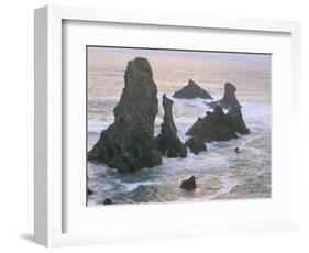 Les Aiguilles De Port Coton, Belle Ile En Mer, Breton Islands, Morbihan, Brittany, France-Bruno Barbier-Framed Photographic Print