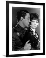 Les Ailes WINGS by WilliamWellman with Richard Arlen and Clara Bow, 1927 (Oscar, 1927) (b/w photo)-null-Framed Photo