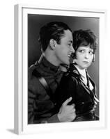 Les Ailes WINGS by WilliamWellman with Richard Arlen and Clara Bow, 1927 (Oscar, 1927) (b/w photo)-null-Framed Photo