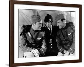 Les Ailes WINGS by WilliamWellman with Richard Arlen, Clara Bow and Charles "Buddy" Rogers., 1927 (-null-Framed Photo