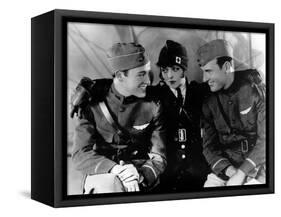 Les Ailes WINGS by WilliamWellman with Richard Arlen, Clara Bow and Charles "Buddy" Rogers., 1927 (-null-Framed Stretched Canvas