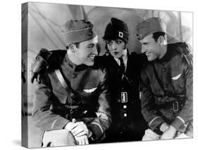 Les Ailes WINGS by WilliamWellman with Richard Arlen, Clara Bow and Charles "Buddy" Rogers., 1927 (-null-Stretched Canvas