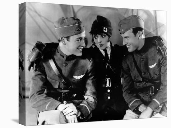 Les Ailes WINGS by WilliamWellman with Richard Arlen, Clara Bow and Charles "Buddy" Rogers., 1927 (-null-Stretched Canvas