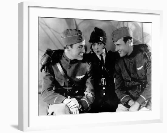 Les Ailes WINGS by WilliamWellman with Richard Arlen, Clara Bow and Charles "Buddy" Rogers., 1927 (-null-Framed Photo