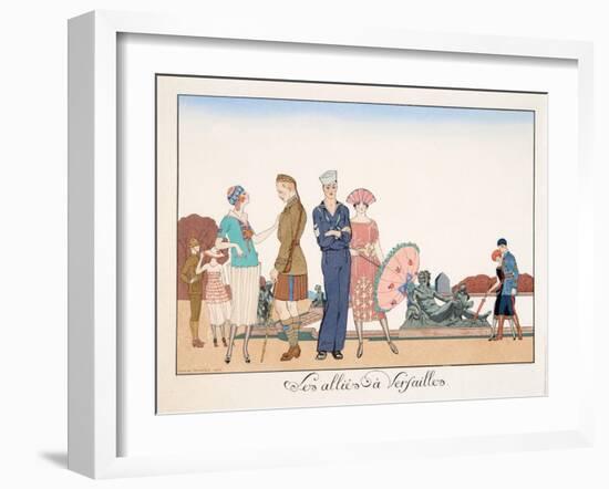 Les Alliés À Versailles, by H. Reidel, 1920-Georges Barbier-Framed Giclee Print