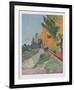 Les Alyscamps, Arles-Paul Gauguin-Framed Collectable Print