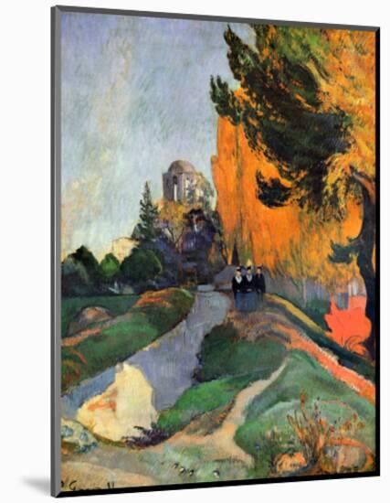 Les Alyscamps-Paul Gauguin-Mounted Giclee Print