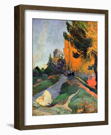 Les Alyscamps-Paul Gauguin-Framed Giclee Print