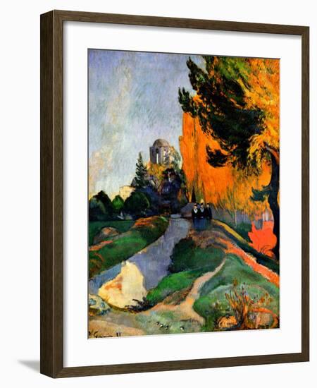 Les Alyscamps-Paul Gauguin-Framed Giclee Print