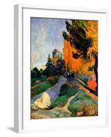 Les Alyscamps-Paul Gauguin-Framed Giclee Print