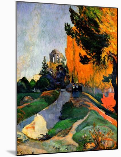 Les Alyscamps-Paul Gauguin-Mounted Giclee Print