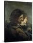 Les Amants dans la campagne-Gustave Courbet-Stretched Canvas