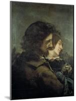 Les Amants dans la campagne-Gustave Courbet-Mounted Giclee Print