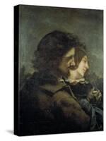 Les Amants dans la campagne-Gustave Courbet-Stretched Canvas