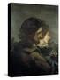 Les Amants dans la campagne-Gustave Courbet-Stretched Canvas