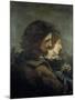 Les Amants dans la campagne-Gustave Courbet-Mounted Giclee Print