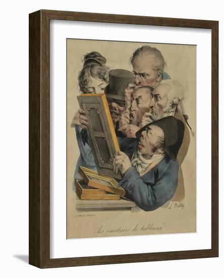 Les Amateurs De Tableux, 1823-Louis Leopold Boilly-Framed Giclee Print