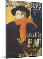Les Ambassadeurs: Aristide Bruant-Henri de Toulouse-Lautrec-Mounted Giclee Print