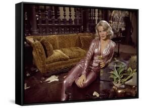 Les Ambitieux THE CARPETBAGGERS by Edward Dmytryk with Carroll Baker, 1964 (photo)-null-Framed Stretched Canvas