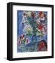 Les Amoureux et Fleurs, 1964-Marc Chagall-Framed Art Print