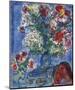 Les Amoureux et Fleurs, 1964-Marc Chagall-Mounted Art Print