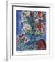 Les Amoureux et Fleurs, 1964-Marc Chagall-Framed Art Print