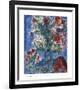 Les Amoureux et Fleurs, 1964-Marc Chagall-Framed Art Print