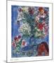 Les Amoureux et Fleurs, 1964-Marc Chagall-Mounted Art Print