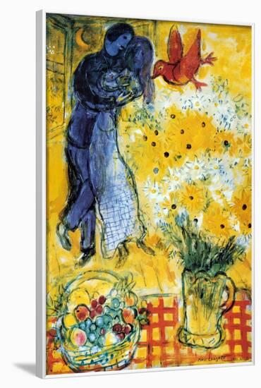 Les Amoureux-Marc Chagall-Framed Poster